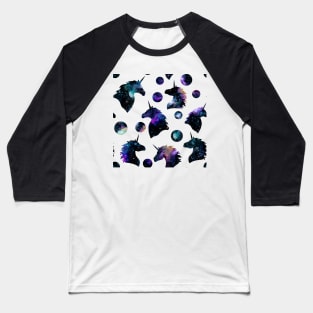 Space Unicorn and Dots Baseball T-Shirt